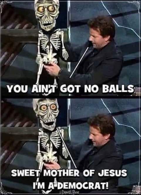 YOU AT GOT NO BALLS e NG n g mnh OF JESUS J J IM ADEMOCRAT o