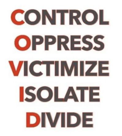 CONTROL OPPRESS VICTIMIZE ISOLATE DIVIDE