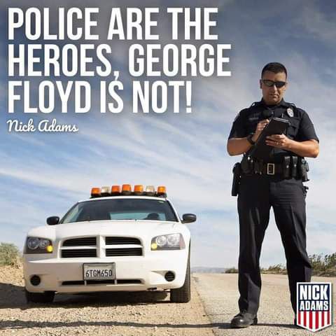 POLICE ARE THE HEROES GEORGE DYD IS NOT Cidams