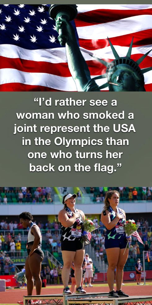 Id rather see a 1 E 1o Y 4 o7 3 o T I joint represent the USA in the Olympics than one who turns her back on the flag