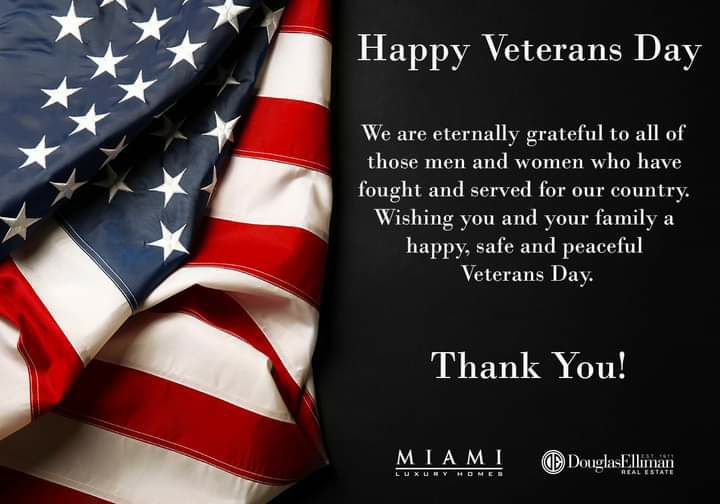 We are eternally grateful to a those men and womer fought and served for our Wishing y happy Veterans Day Thank You