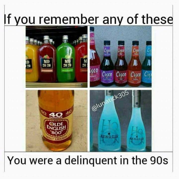 If you remember any of these You were a delinquent in the 90s