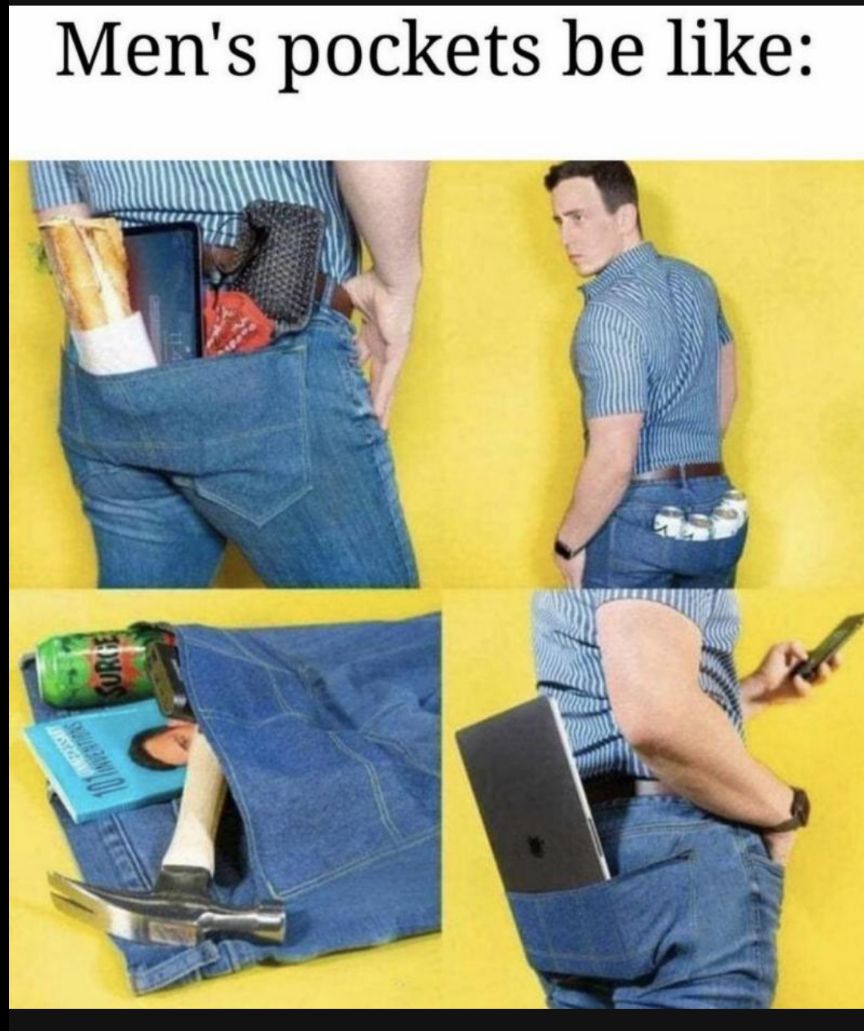 Mens pockets be like