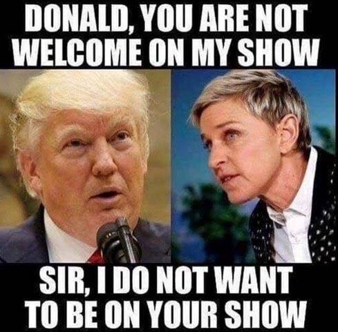 DONALD YOU ARE NOT Ane el SIR 1 DO NOT WANT T0 BE ON YOUR SHOW
