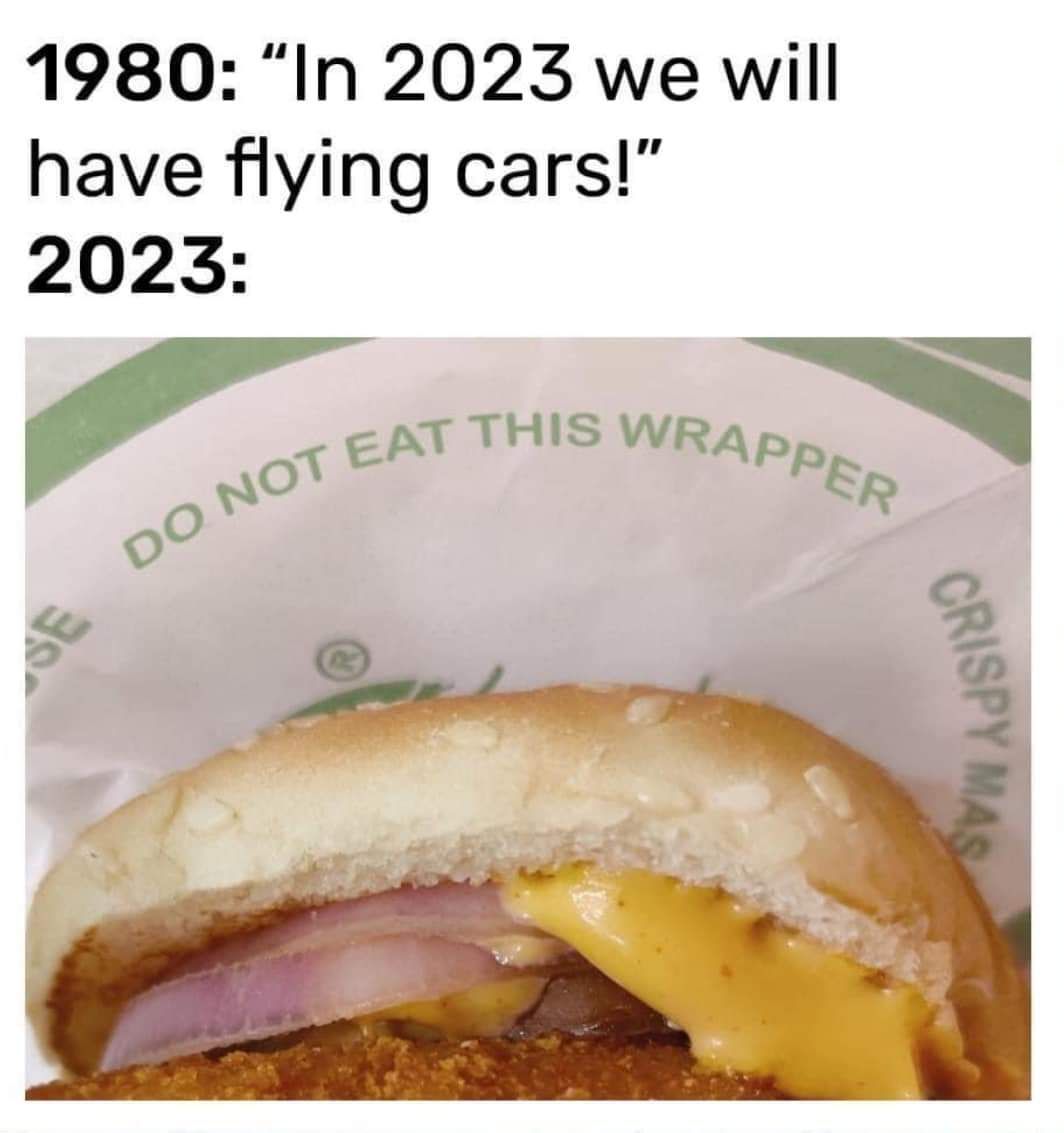 1980 In 2023 we will have flying cars 2023