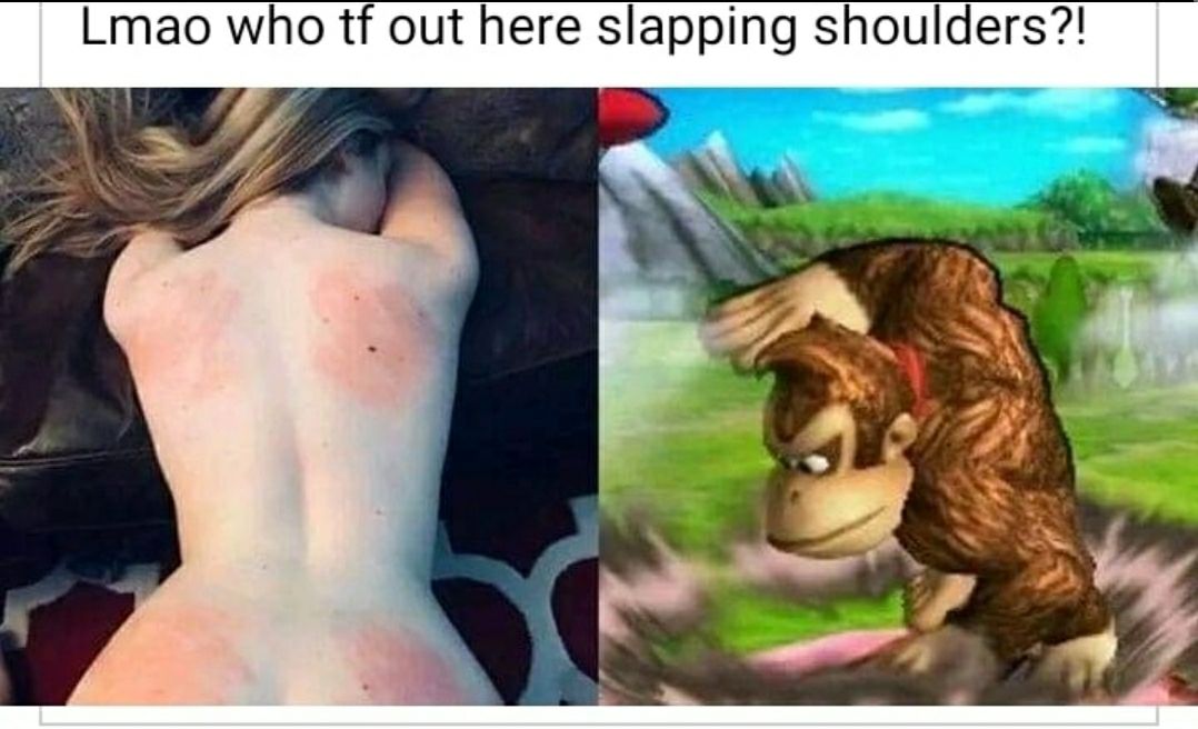 Lmao who tf out here slapping shoulders r7 A