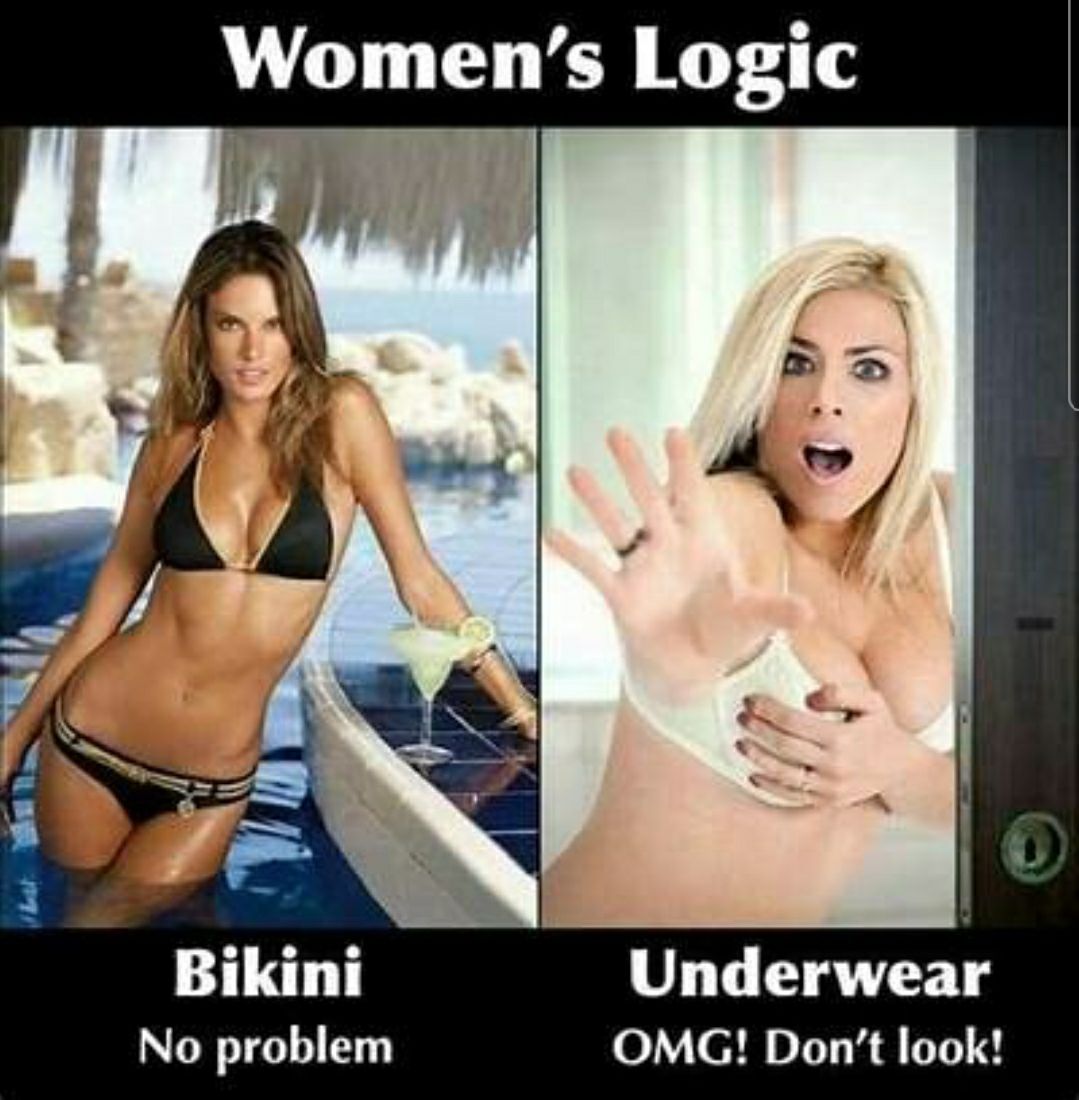 Womens Logic BT Underwear No problem OMG Dont look
