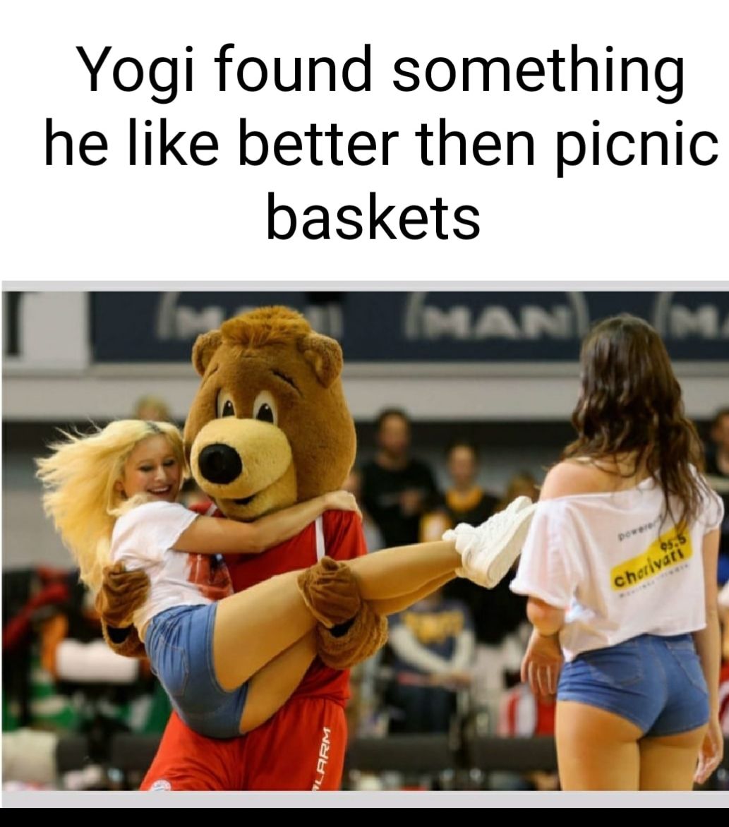 Yogi found something he like better then picnic baskets