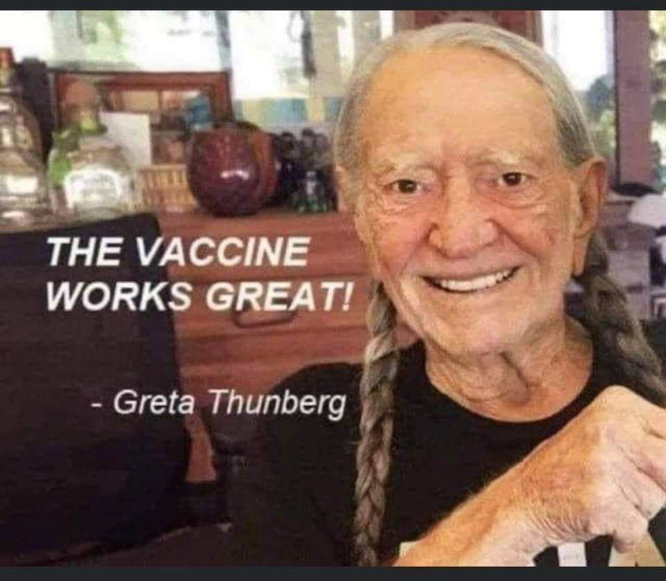 THE VA CCINE WORKS GREAT v Greta Thunberg