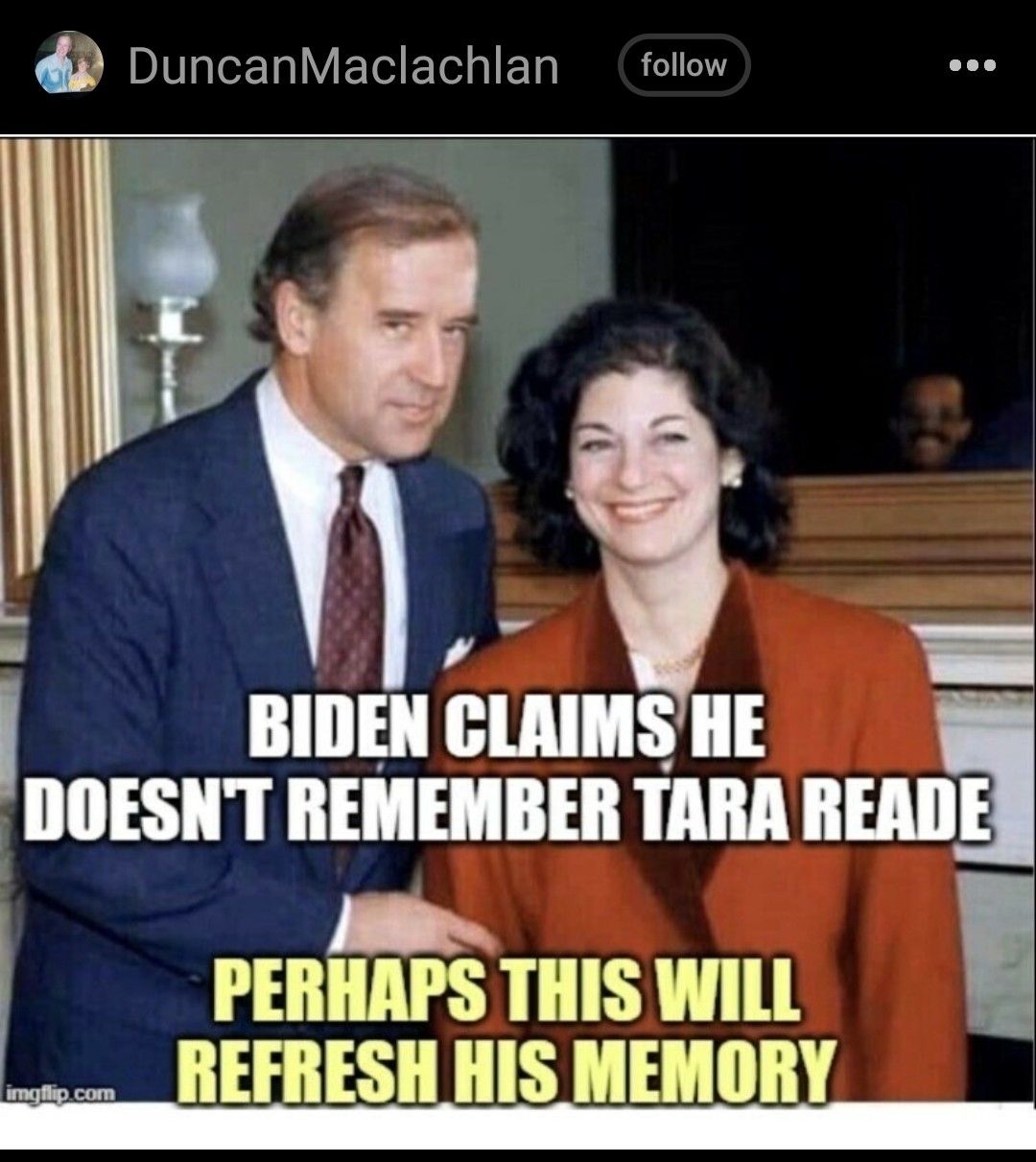 DuncanMaclachlan follow P BIIIEII lIIIHS HE IIIIESIIT REMEMBER TARA READ Jul PERHAPS THIS WILL ___ REFRESH HIS MEMORY