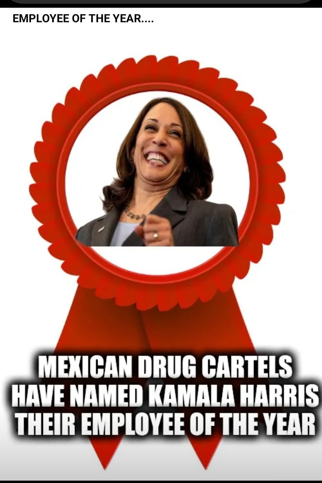 e EMPLOYEE OF THE YEAR MEXICAN DRUG CARTELS HAVE NAMED KAMALA HARRIS THEIR EMPLOYEE OF THE YEAR