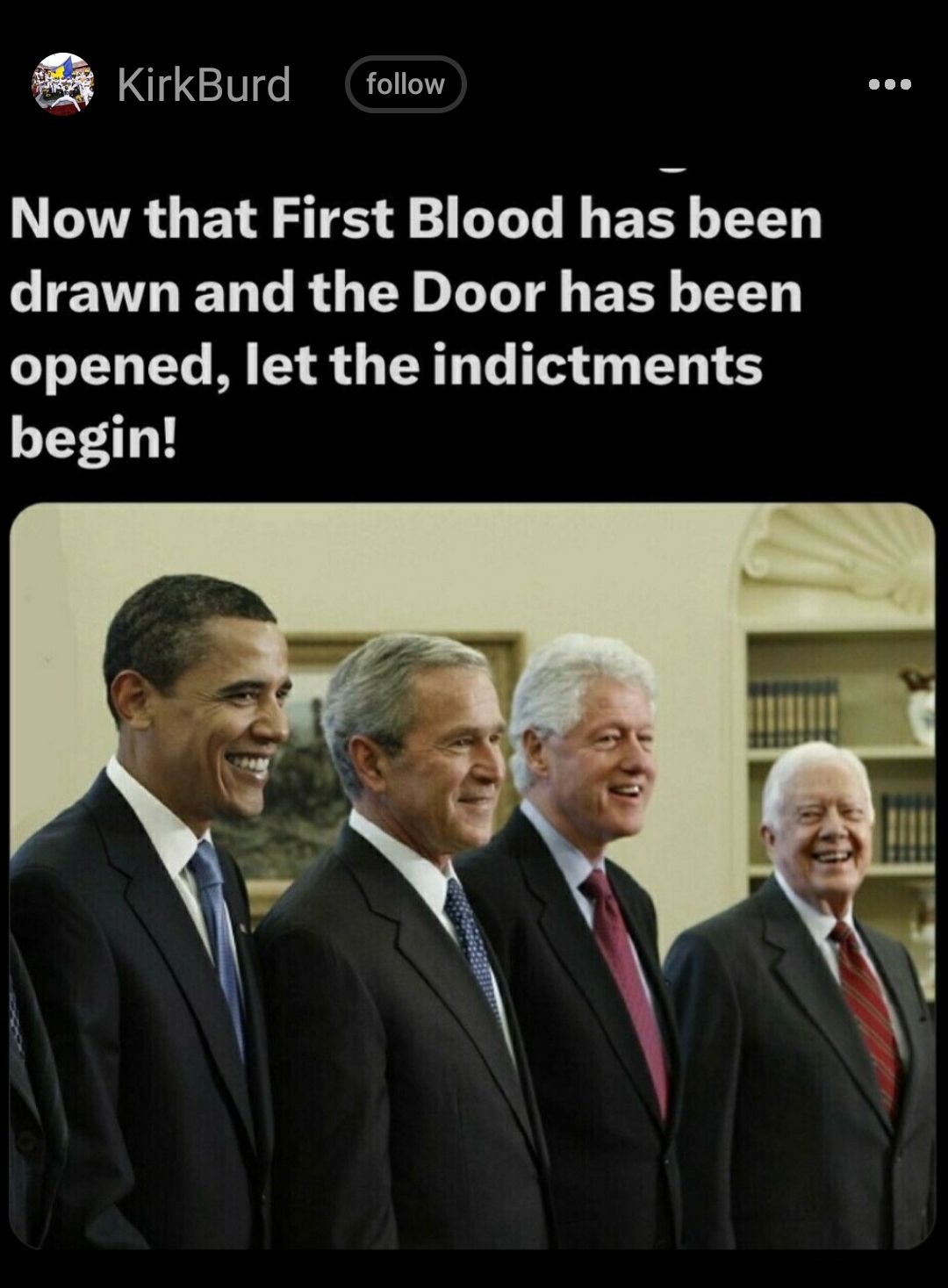 a KirkBurd follow ose Now that First Blood has been CIENHELGRGEY o LT ETY TT LI M SR T G T begin