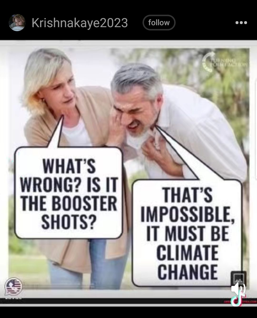 Krishnakaye2023 WHATS WRONG IS IT THE BOOSTER MPOSSIBLE SHOTS I7 MusT BE CLIMATE CHANGE g