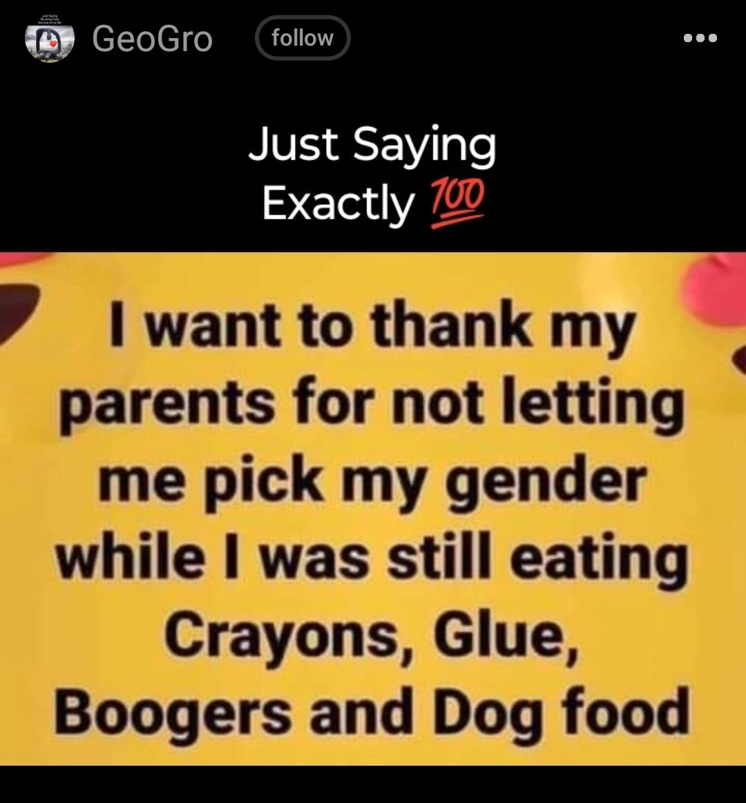 6 ellelelfe Just Saying Exactly 720 P want to thank my parents for not letting me pick my gender while was still eating Crayons Glue Boogers and Dog food R