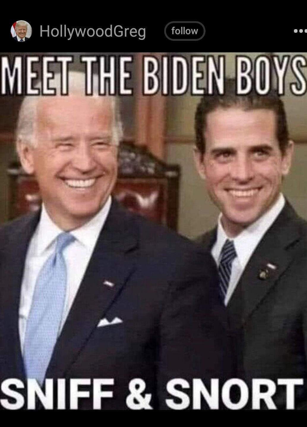 HollywoodGreg follow MEEIRTHE BIDWBTYF g v SNIFF SNORT