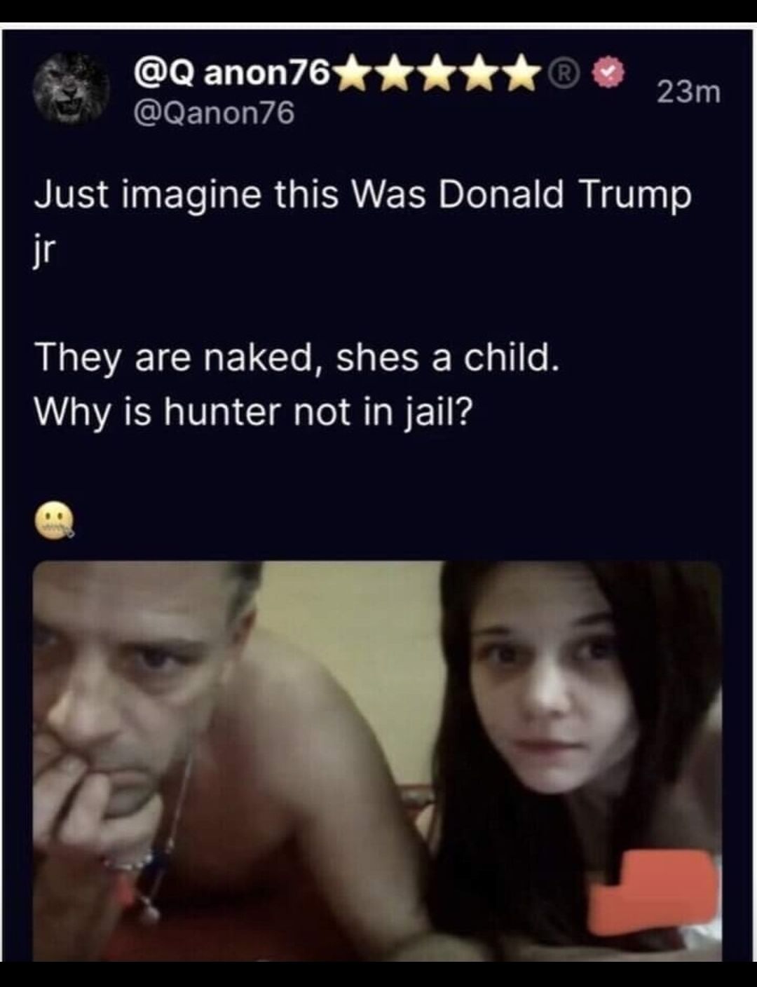 5 Qanon76drkkk L CleELELY 23m RVE Q E TR ER GIEANEEN DI El I V3 o jr LLEEICHELC AL ESERH R Why is hunter not in jail