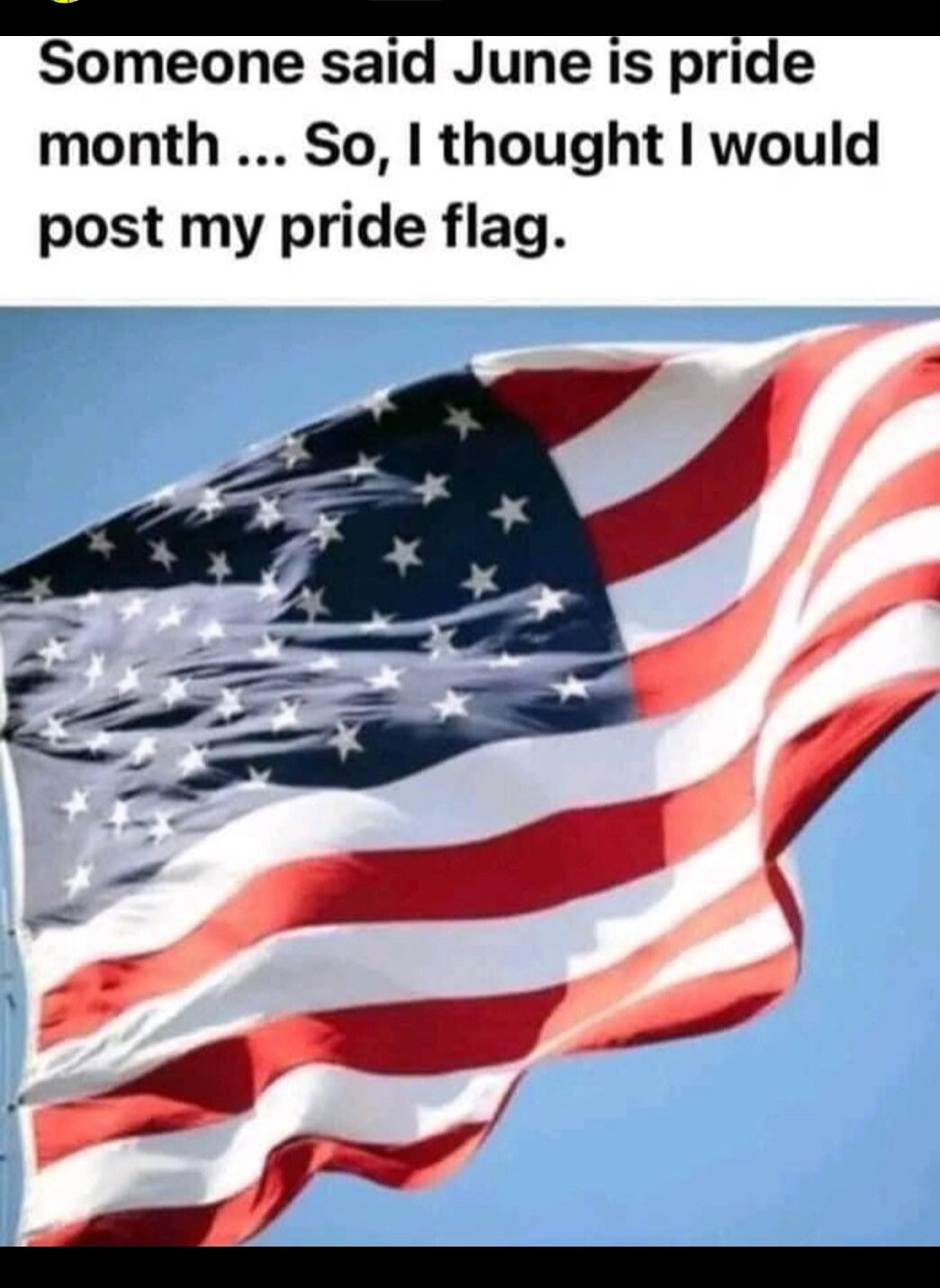 B EEEEESESE Someone said June is pride month So thought would post my pride flag