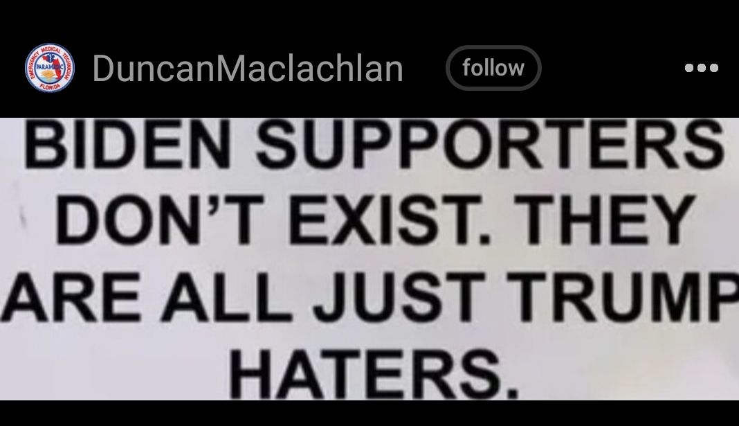 O DuncanMaclachlan follow DONT EXIST THEY ARE ALL JUST TRUMF