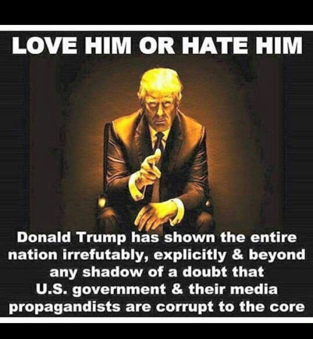 LOVE HIM OR HATE HIM Donald Trump has shown the entire nation irrefutably explicitly beyond ELELET LV WL LIN T 8 4 US government their media ICTELENL BTN T S LR L TR S S