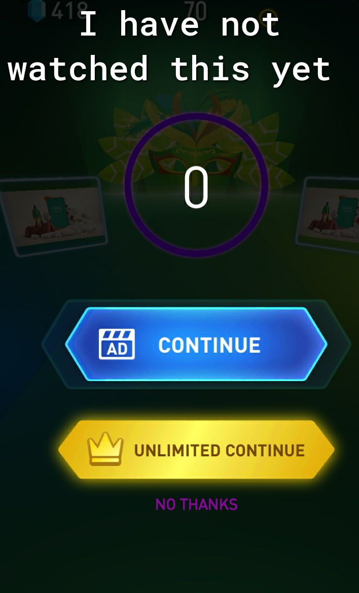 I have not e R olod oTTo Ik of o b RS IR VZ Y 0 CET UNLIMITED CONTINUE NO THANKS