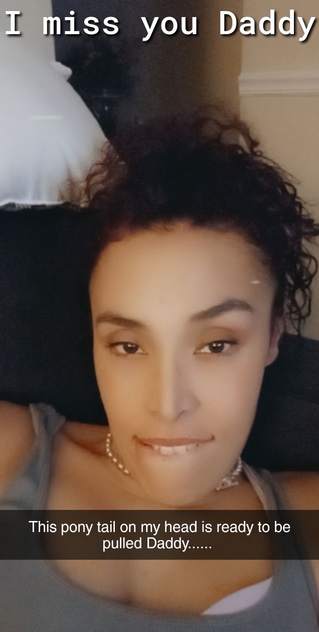 This pony tail on my head is ready to be pulled Daddy