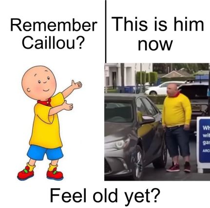 This is him now Remember Caillou 5 Feel old yet