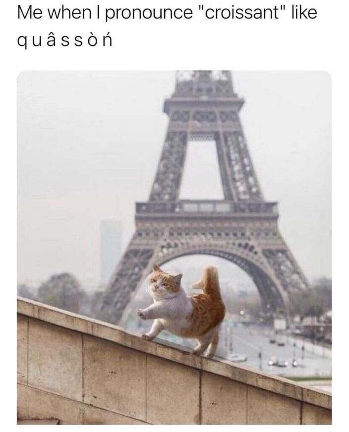 Me when pronounce croissant like quasson