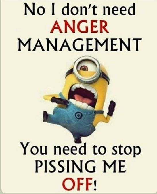 No dont need ANGER MANAGEMENT You need to stop PISSING ME OFF