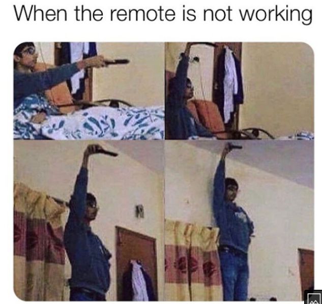 When the remote is not working