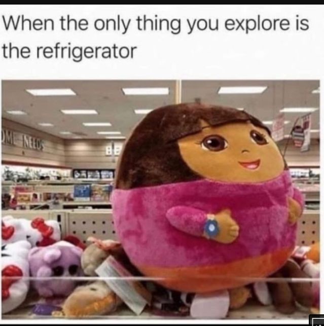 When the only thing you explore is the refrigerator