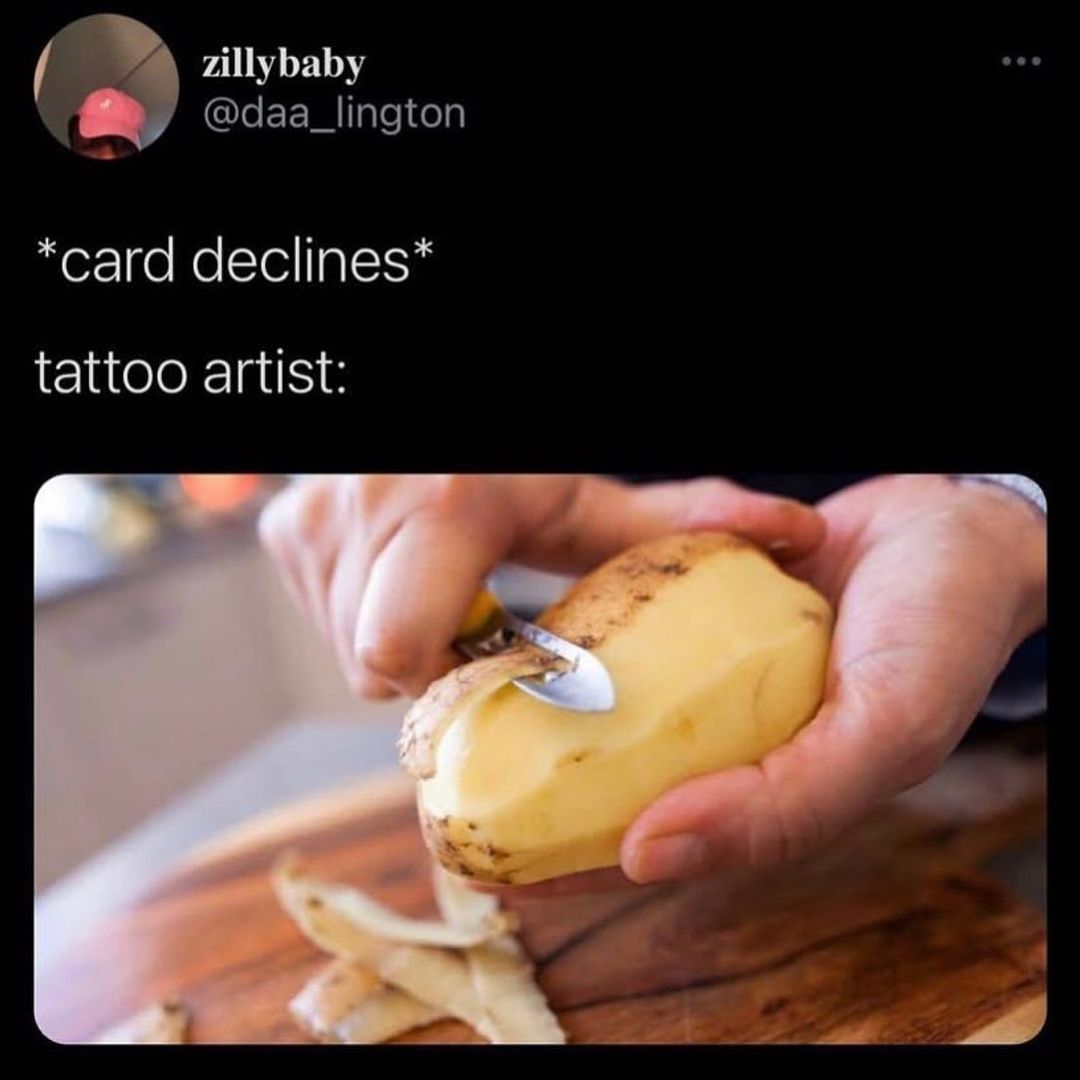 zillybaby QIeEEMIlpleteal card declines tattoo artist