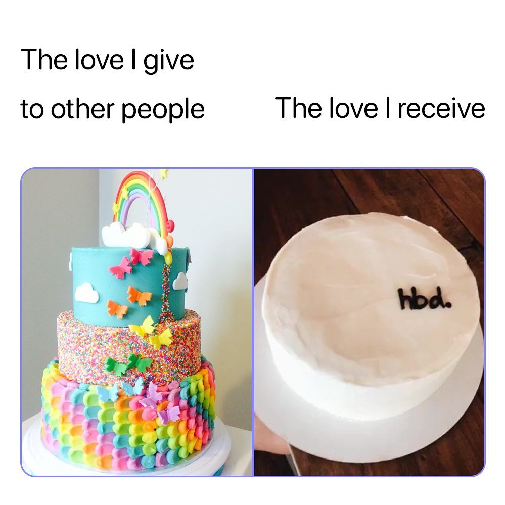 The love give to other people The love receive