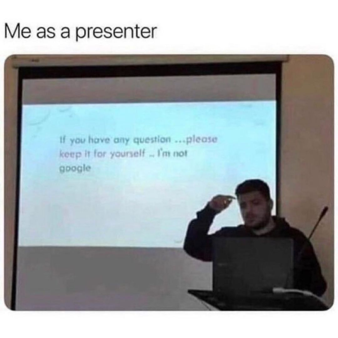 Me as a presenter