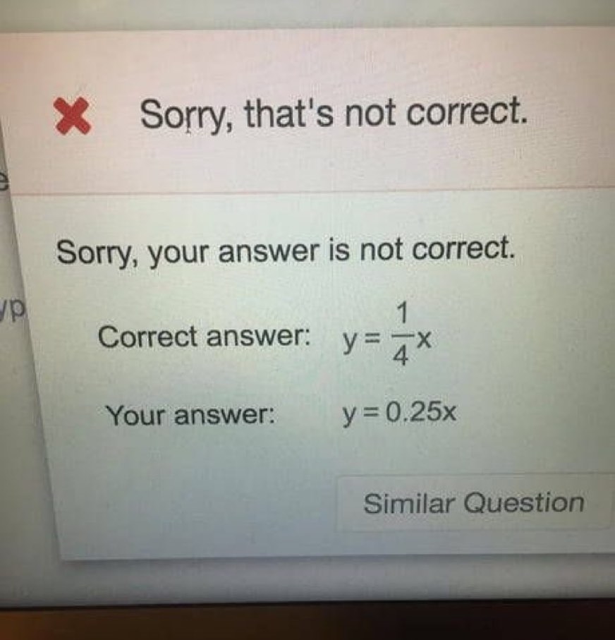 Sorry thats not correct Sorry your answer is not correct 1 Correct answer y ZX Your answer y025x