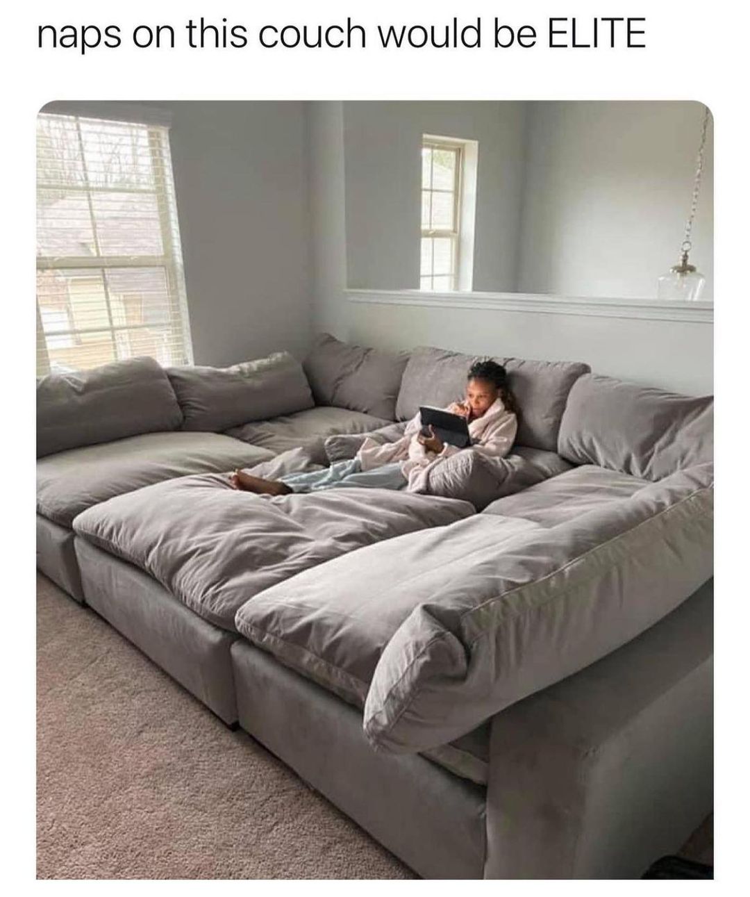 naps on this couch would be ELITE