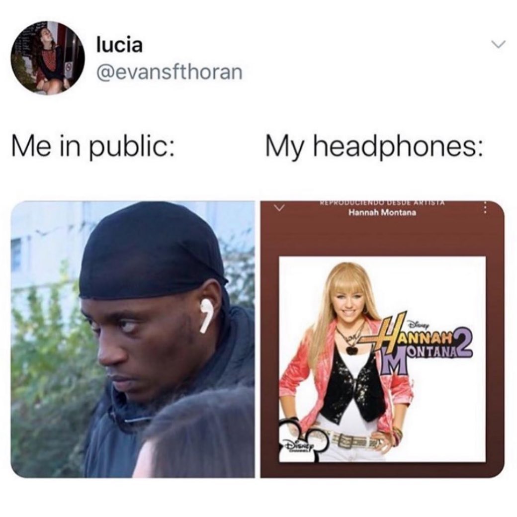 lucia evansfthoran Me in public My headphones