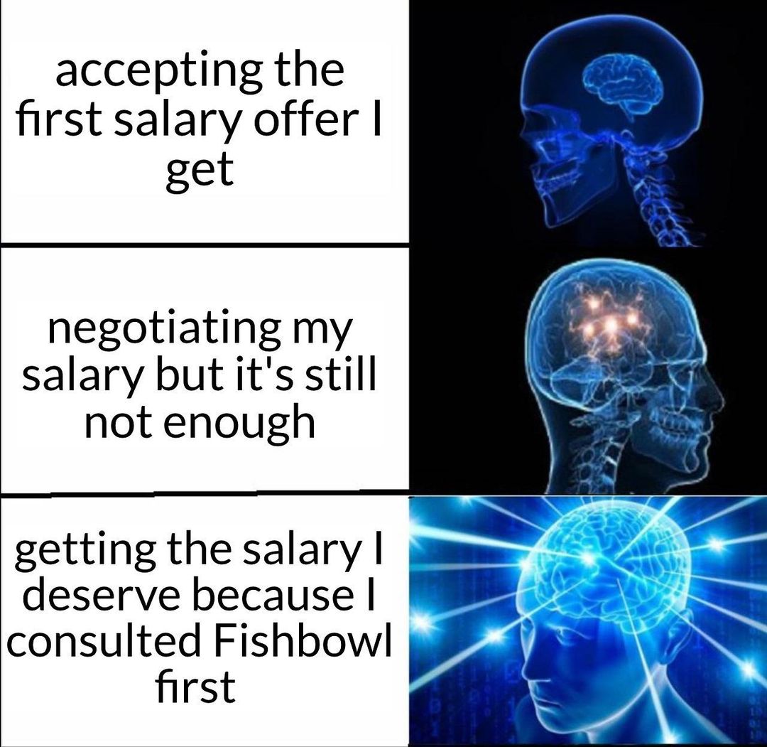 accepting the first salary offer get negotiating my salary but its still not enough getting the salary r deserve because consulted Fishbowl p first