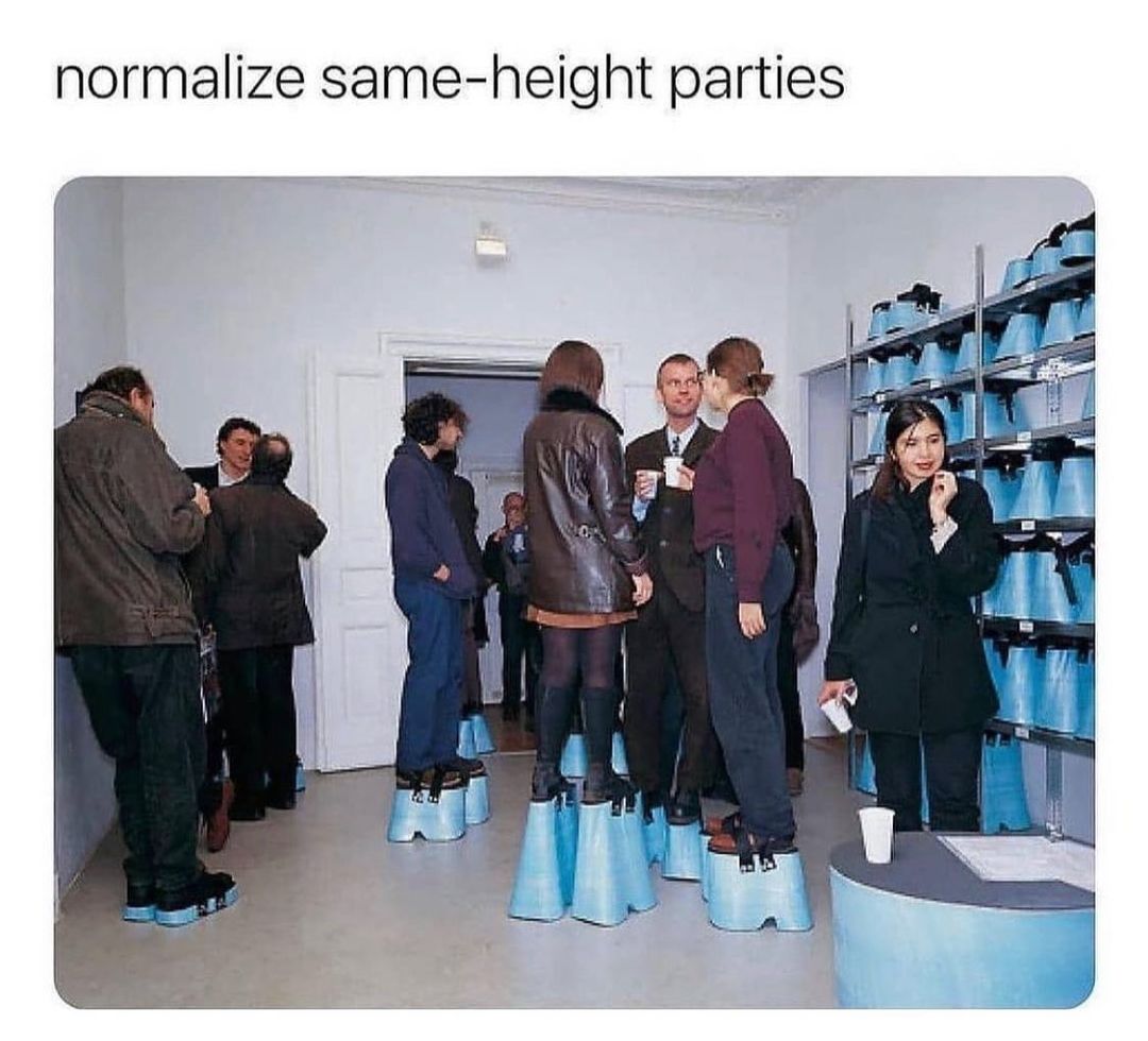 normalize same height parties