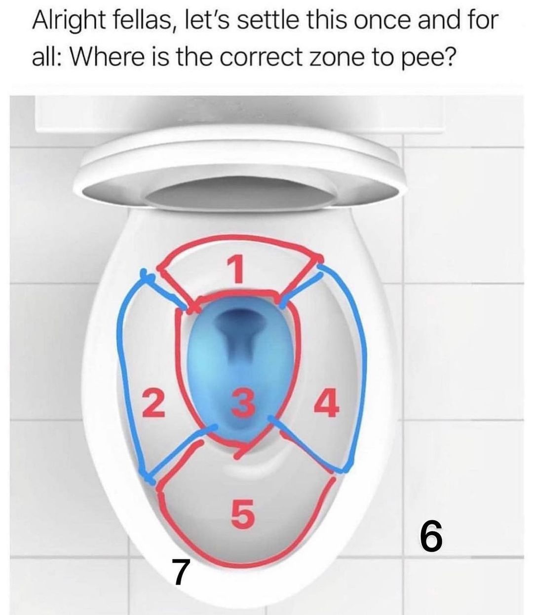 Alright fellas lets settle this once and for all Where is the correct zone to pee