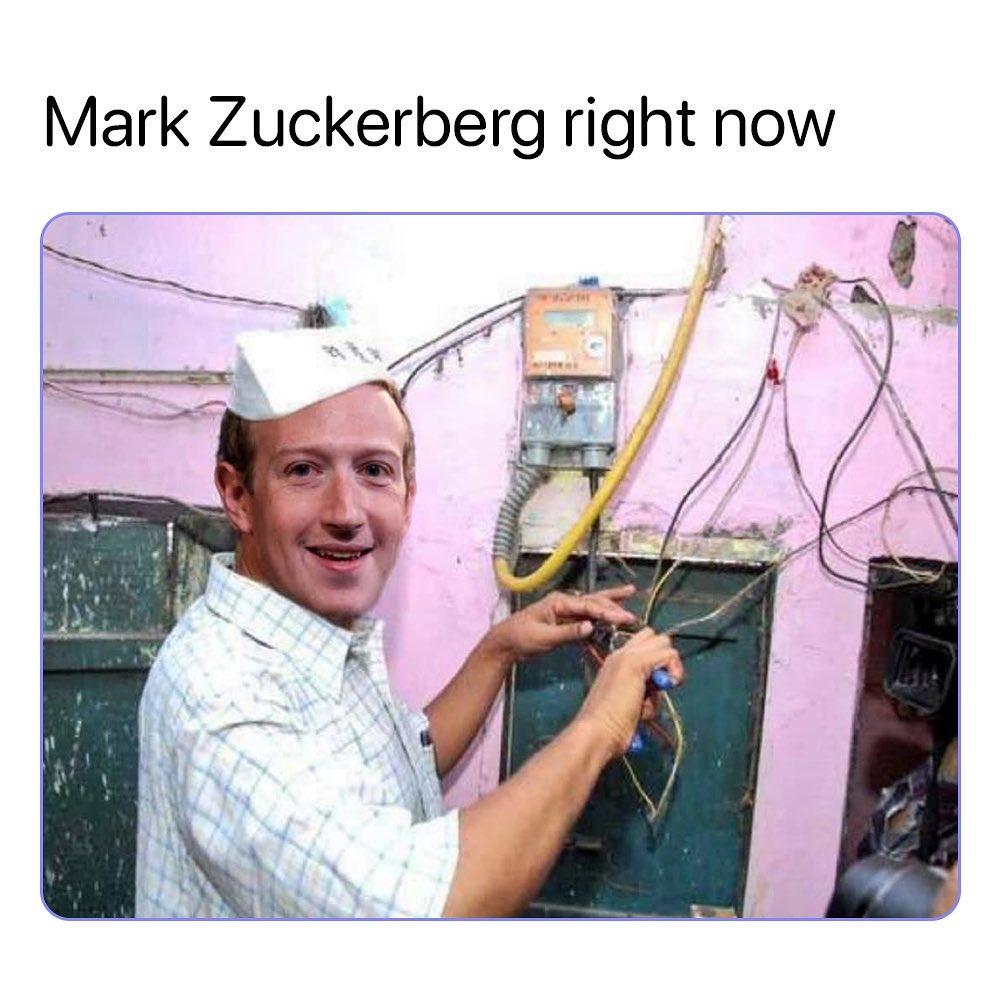 Mark Zuckerberg right now