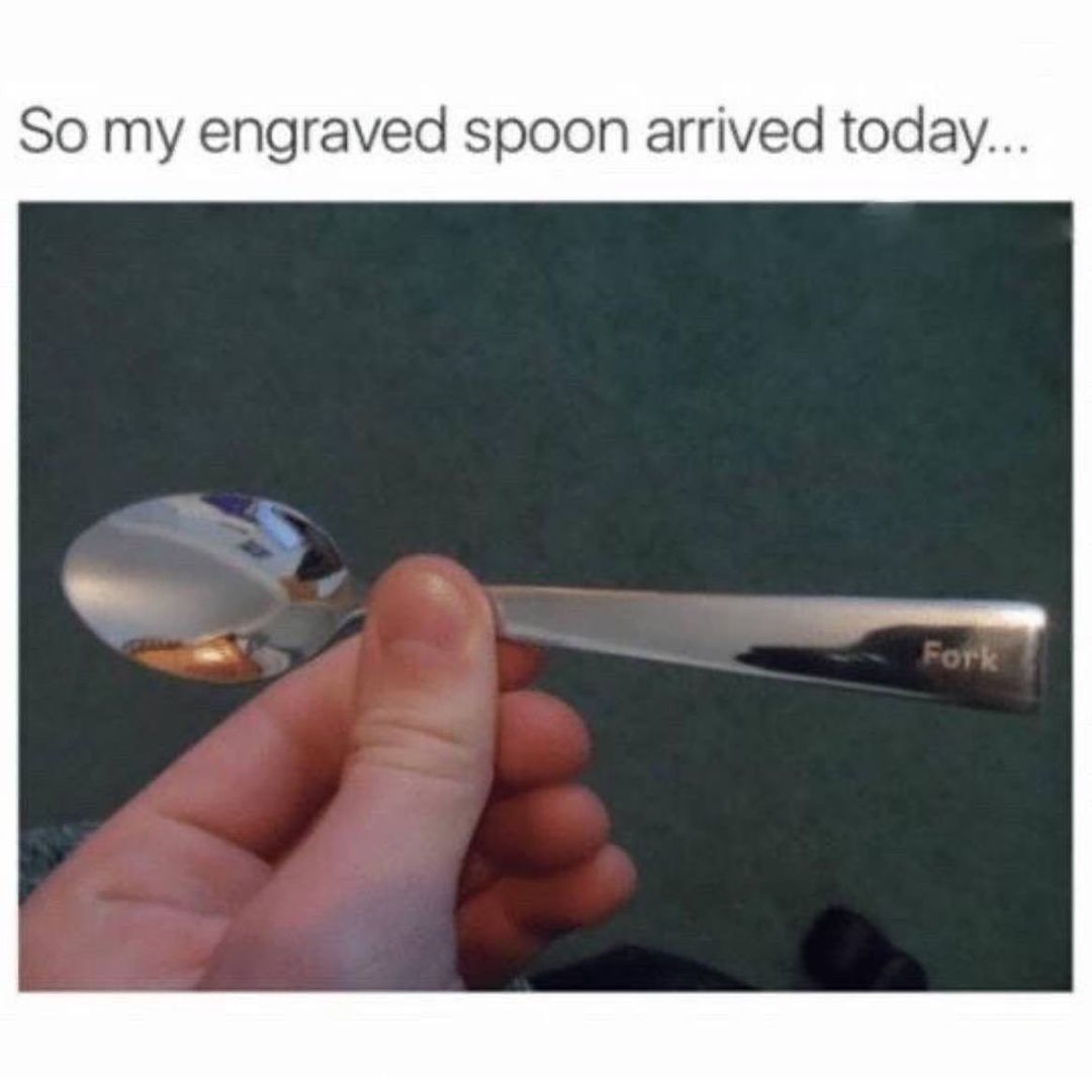 So my engraved spoon arrived today