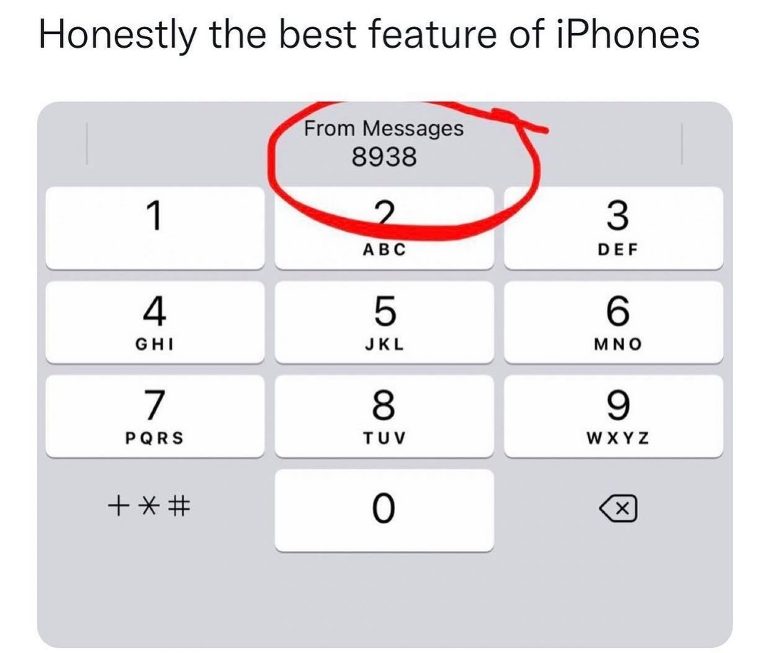 Honestly the best feature of iPhones From Messages 1 3 4 5 6 F 8