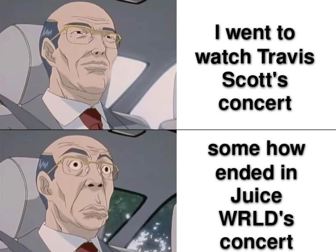 went to watch Travis Scotts concert some how ended in Juice WRLDs concert