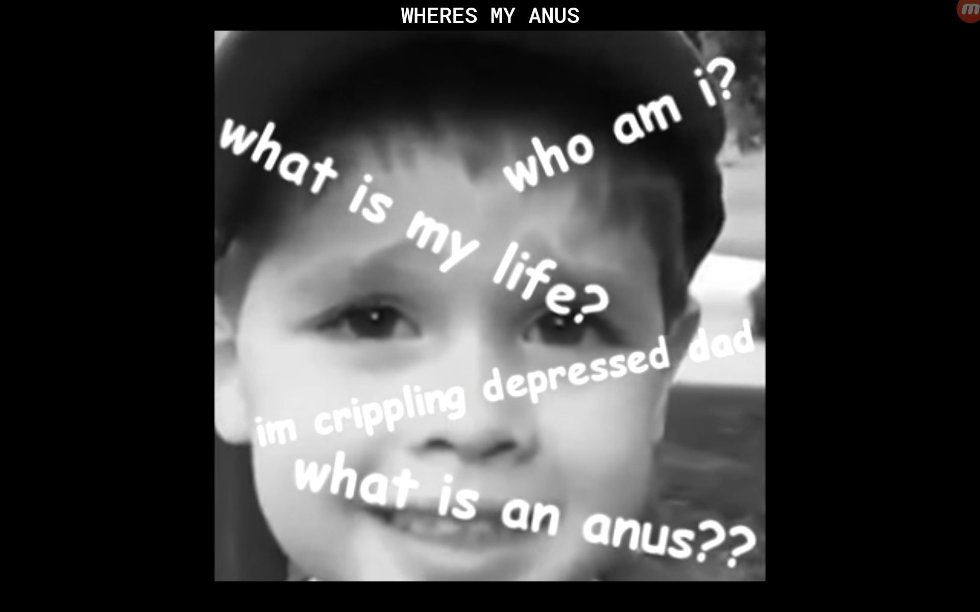 WHERES MY ANUS