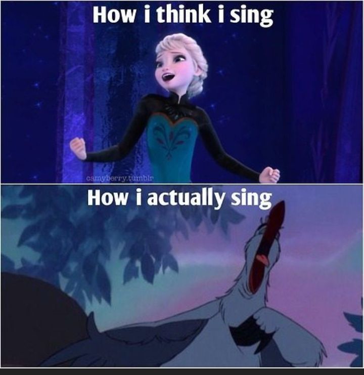 How i think i sing