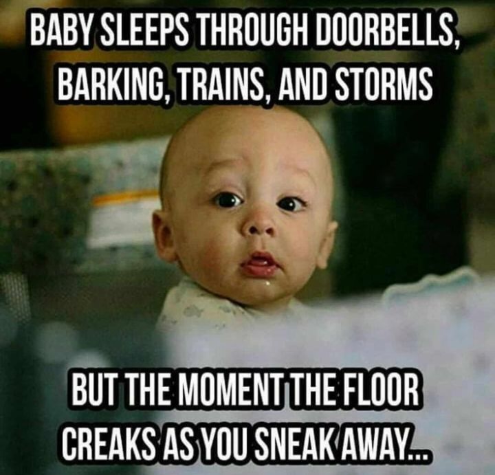 BABY SLEEPS THROUGH DOORBELLS BARKING TRAINS ANI STORMS