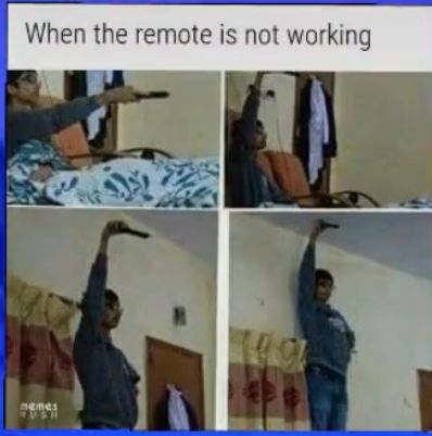 When the remote is not working