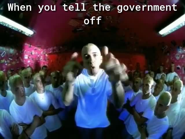 When you tell the governmen i