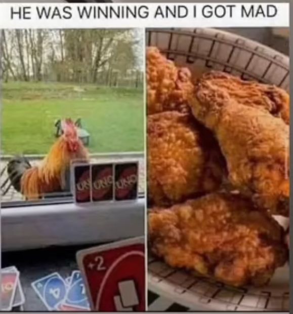 HE WAS WINNING AND GOT MAD
