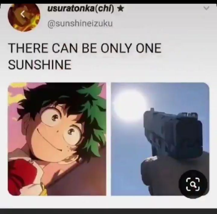 usuratonkachi sunshineizuku THERE CAN BE ONLY ONE SUNSHINE